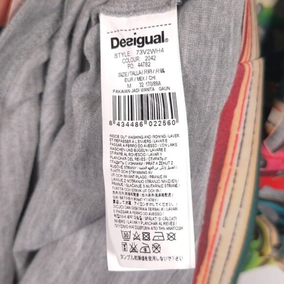 Desigual Women's PHOENIX Multicolored Overlay CutOut Mini Dress Size Medium - Picture 14 of 15